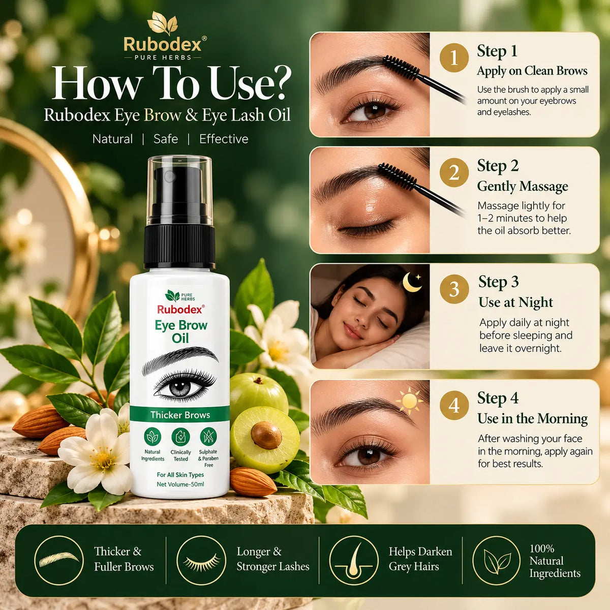 Rubodex Eye Brow Oil 50ml